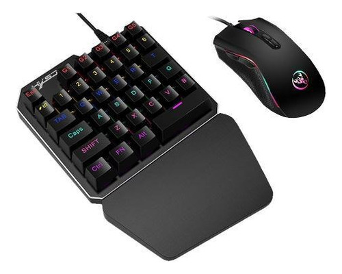 Kit de teclado y mouse gamer Hxsj J100 + A869