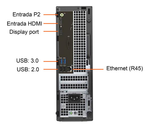 Imagem 3 de 3 de Desktop Dell Optiplex Core I5 7ºgeração 8gb Ssd 2400gb Win10