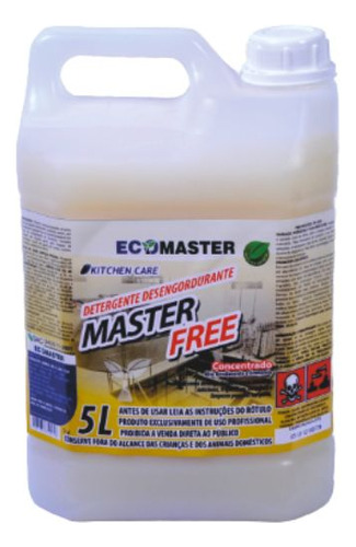 Master Free 5 L - Detergente Desengordurante
