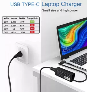 45w Usb Type-c Laptop Charger Fit For Lenovo Chromebook/idea