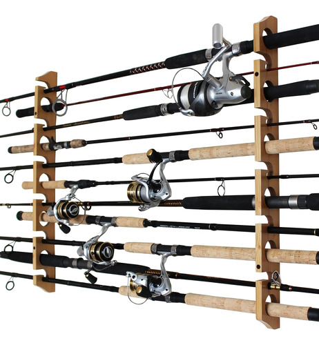 11 Fishing Rod Storage Rack For Wall/garage