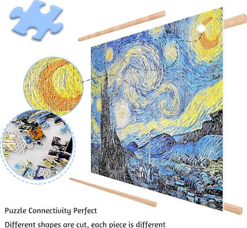 Rompecabezas Noche Estrellada Van Gogh De Patrones 1000