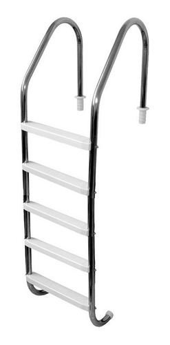 Escada Para Piscina 5 Degraus Plástico Abs