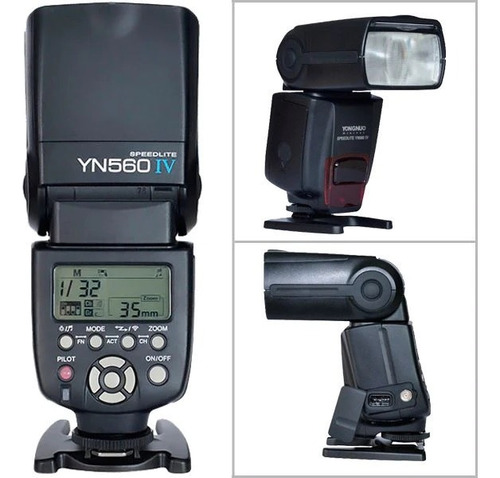 Kit Flash Yongnuo Yn560iv + 12 Geles Filtro De Colores