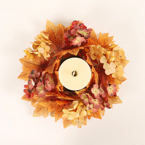 Anillos De Velas De Otoño Guirnaldas Candelabro De Acción