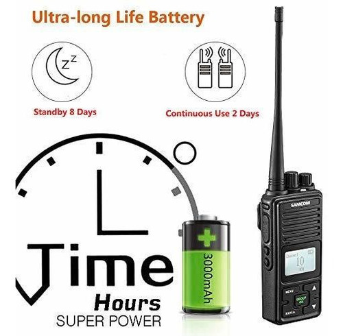 Samcom Fpcn Walkie Talkie Canal Uhf Mhz Radio Boton Grupo 74