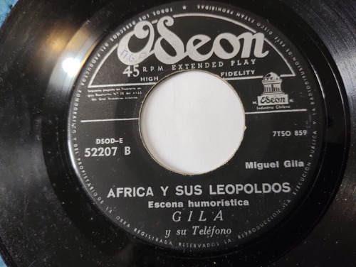 Vinilo Single De Gila - Es El Enemigo ( C42 (Usado)