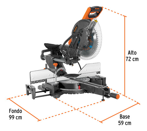Sierra De Inglete 12'' 2000w Brazo Telescopico Truper 103235