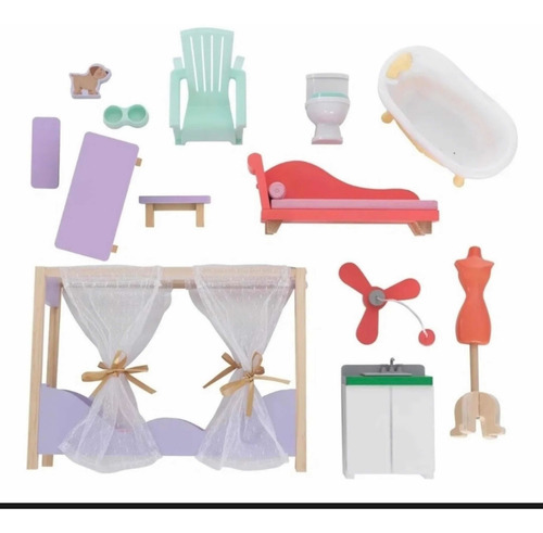 Casa De Muñecas Madera Kidkraft Viviana Con Accesorios (Usado)