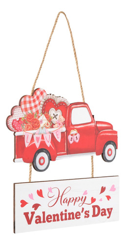 Feliz Día De San Valentín Cartel Decoración De Camión