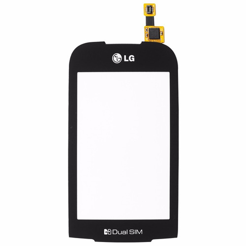 Tela Lente Touch + Adesivo LG Optimus Net P698 Preto Origina