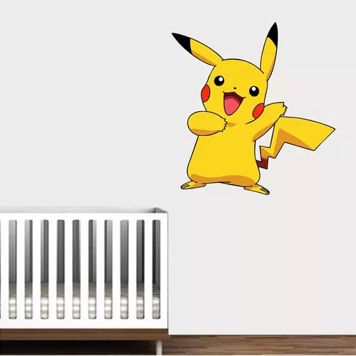 Desenho infantil Pikachu Adesivo Autoadesivo Decoração de Parede do Jardim  de Infância