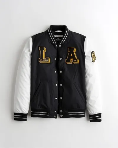 Jaqueta Baseball Hollister La Masculina Tamanho P Parcelamento