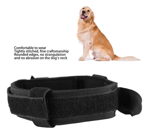 Collar De Perro Táctico Ajustable Con Hebilla De Metal