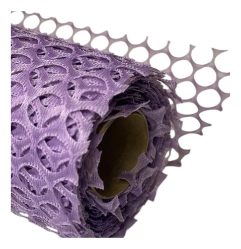 Rollo De Malla Agujero Para Ramo Flores/papel Coreano 3030 Lila