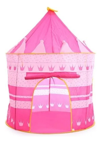 Carpa Infantil Castillo Niñas Rosado 135x105cm