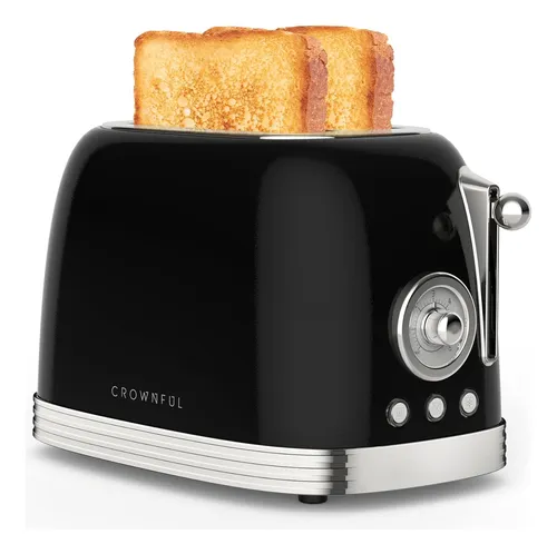 comprar Crownful 2-slice Toaster, Extra Wide Slots Toaster, Retro Ab