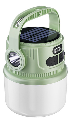 Una Bombilla Solar Digital, Luz Nocturna, Para Acampar Al Ai
