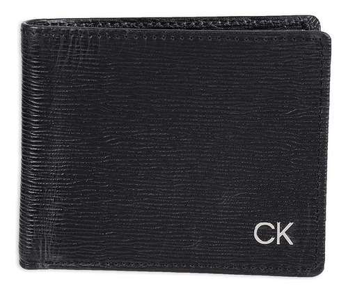 Billetera Calvin Klein Slimfold Rfid Color Negro