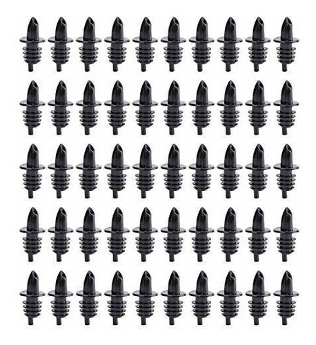 Hedume 50 Pack Bottle Pourers, Free Flow Pourers, Liquor Bot