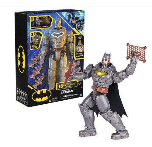 Dc Comics, Battle Strike Batman - Figura De Acción De 12 Pul