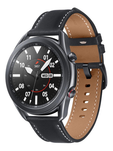 Samsung Galaxy Watch3 display de 1.4" con correa de piel color black y caja color mystic black - Excelente (Reacondicionado)