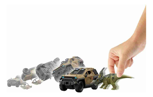 Jurassic World Dinosaurio Juguete Set Camión Misión Mayhem