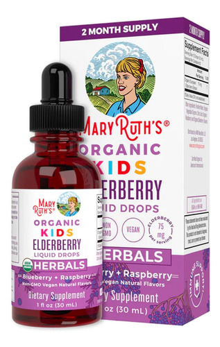 Mary Ruth's Elderberry Orgánico Para Niños 30 Ml