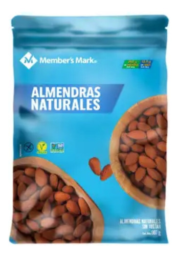 Bolsa De Almendras Naturales Member's Mark 907 Gr - 2 Pzas