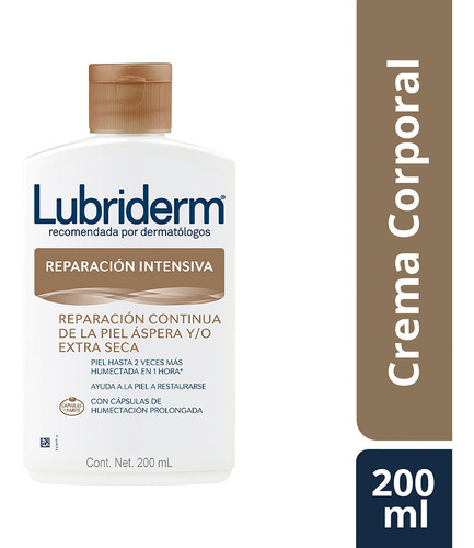 Crema Corporal LUBRIDERM Reparación Intensiva 200 ml