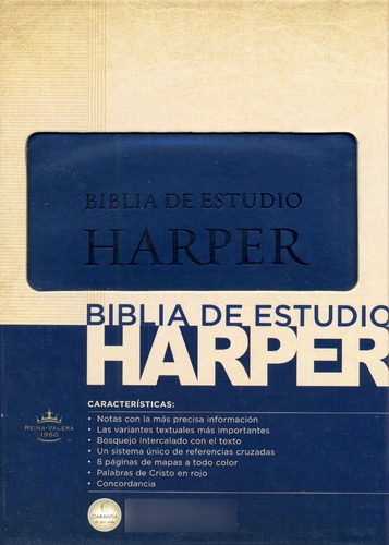 Biblia De Estudio Harper Rvr 1960, Tapa Imitacion Piel