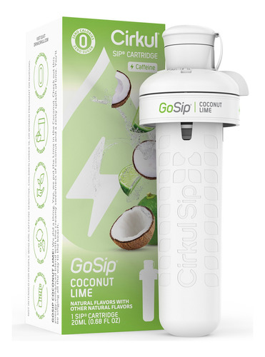 Cirkul Gosip Sabor Coconut Lime Zero Sugar Cartucho 20 Ml