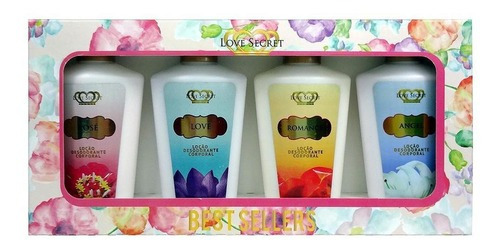  Kit Loção Deo Corporal Best Sellers Ii Love Secret 4x60ml