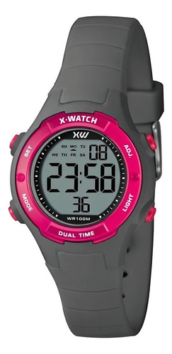 Relógio X-watch Feminino Ref: Xlppd058 Bxgx Infantil Digital