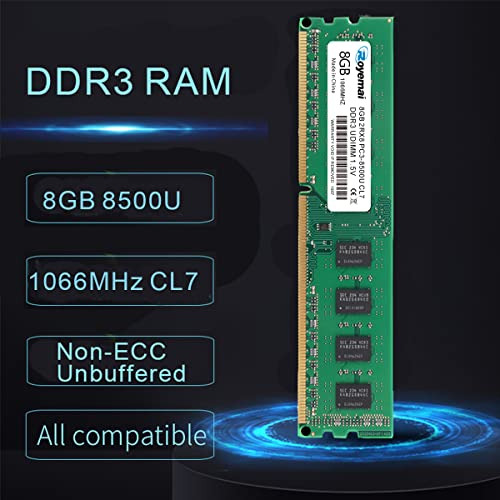 Kit De 16gb (2x8gb) Ddr3 1066mhz Udimm Pc3-8500u Ram 2rx8