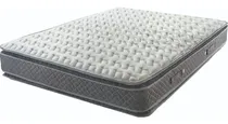 Comprar Colchón King de resortes Cannon Resortes Doral Pillow Top gris y negro - 200cm x 200cm x 33cm con doble pillow top