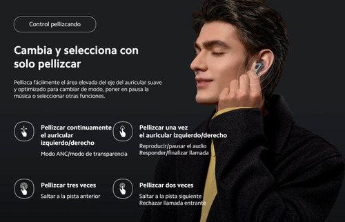 Imagen 5 de 10 de Auriculares Inalambricos Bluetooth Xiaomi Redmi Buds 3t Pro