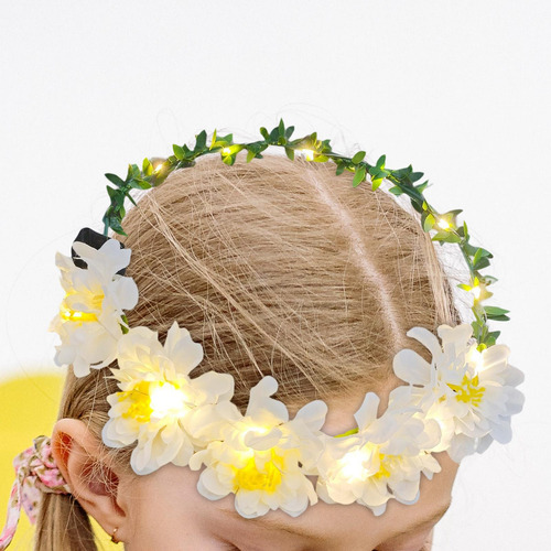 Corona De Flores Diadema Con Corona De Flores Diadema De