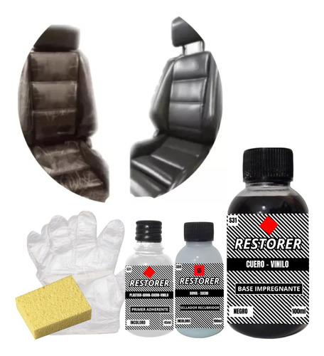 Kit Cuero Liquido + Pintura Para Butacas Apto Ecocuero Cuero