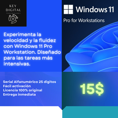 Licencia Windows 11 Pro Workstation