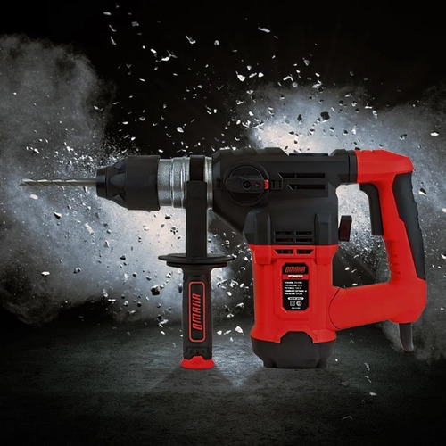 Rotomartillo electroneumático Omaha RM-32PLUS rojo frecuencia de 50Hz con 1500W de potencia 220V-230V