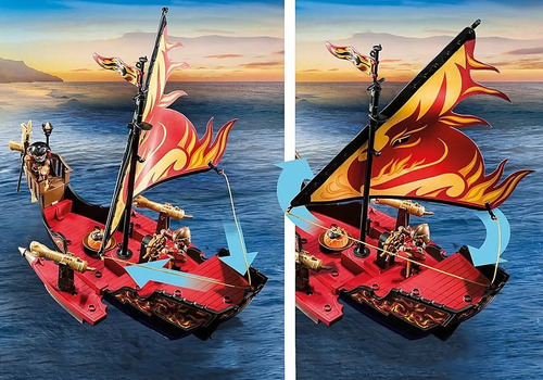 Playmobil Barco De Bandidos Burnham Int 70641 Original Intek