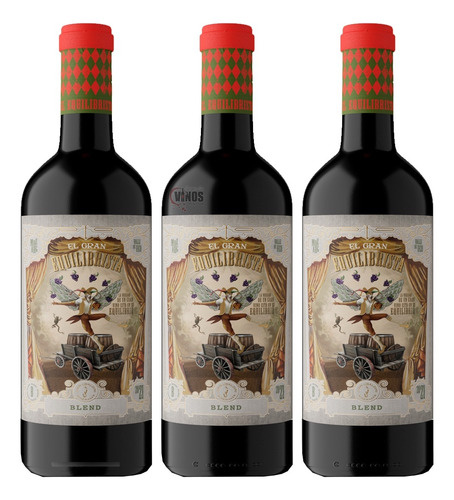 Vino El Gran Equilibrista Blend De Juan Ubaldini Pack X3