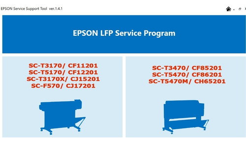 Imagen 1 de 1 de Reset Plotter Epson Sc-f500 F570 T3100 T3170 Service Program