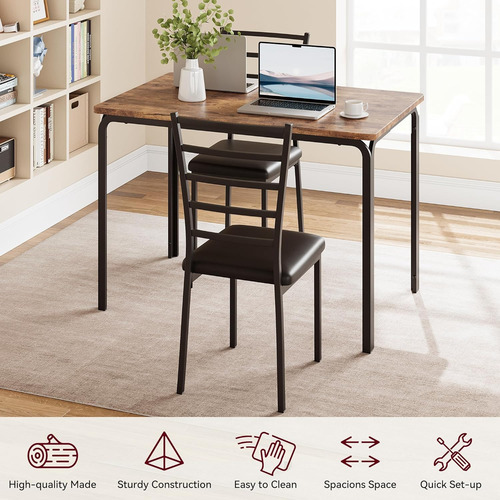 Juego De Mesa De Comedor Para 4, Mesa De Cocina Y Sillas Par