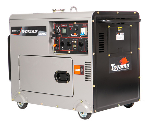 Generador diesel de cabina bivolta Toyama TDG7000sexp de 6kva