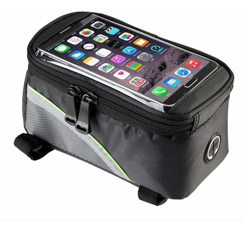 Imagen 2 de 9 de Estuche Maleta Alforja Bolso Porta Celular Bicicleta Grande