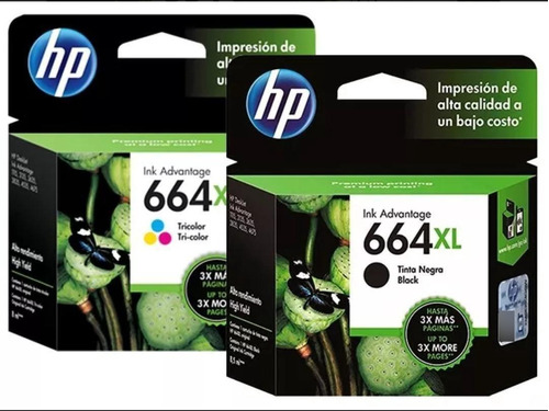 Cartucho Ink Jet Hp 664 Larga Duracion