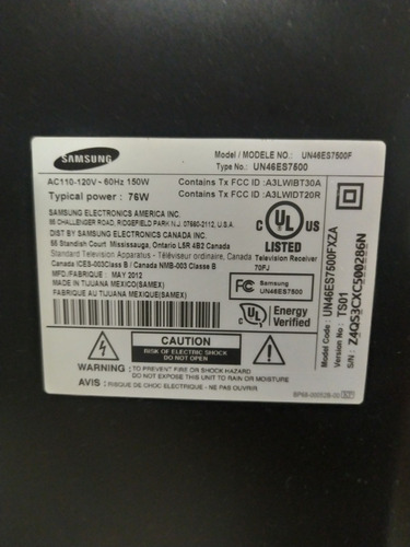 Imagen 3 de 9 de Televisor Samsung Smart Tv 3d 46 Un46es7500