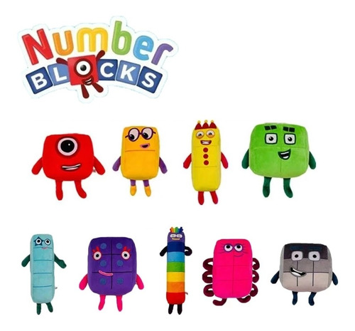 Muñeca De Peluche Numberblocks Juguetes De Peluche Educativo